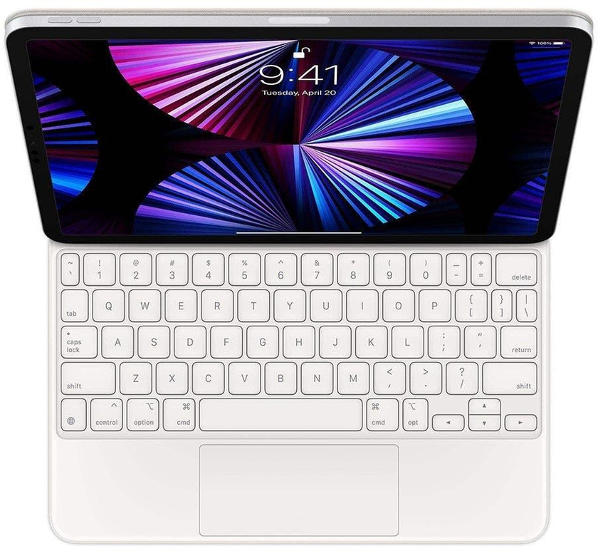 Apple Magic Keyboard for iPad Pro 11-inch (3rd generation) and iPad Air (4th generation) US English, White