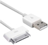 NTECH USB Cable Compatible With iPod/Nano/iPod/Touch/iPod Classic/iPod Video) & i-iPhone 3G/3GS/4/4S) & (iPad 1/2/3 & Others With 30-Pin Connectors - USB Charging And Sync Cable Lead - White