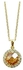 Dar Rhinestone Necklace - Gold