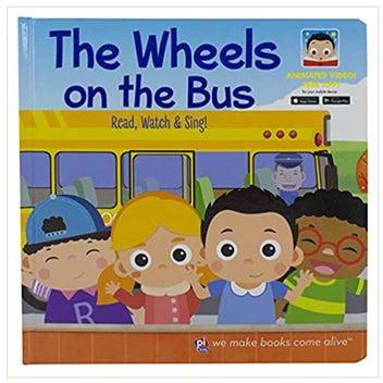 كتاب أغاني الأطفال "The Wheels on the Bus" غلاف ورقي الإنجليزية by Pi Kids