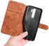 For Xiaomi Redmi Note 8 Pro DG.MING Retro Oil Side Horizontal Flip Case With Holder & Card Slots & Wallet(Brown)