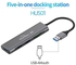 9 In 1 Type Laptop Docking Station USB 3.0 HDMI TF LAN PD