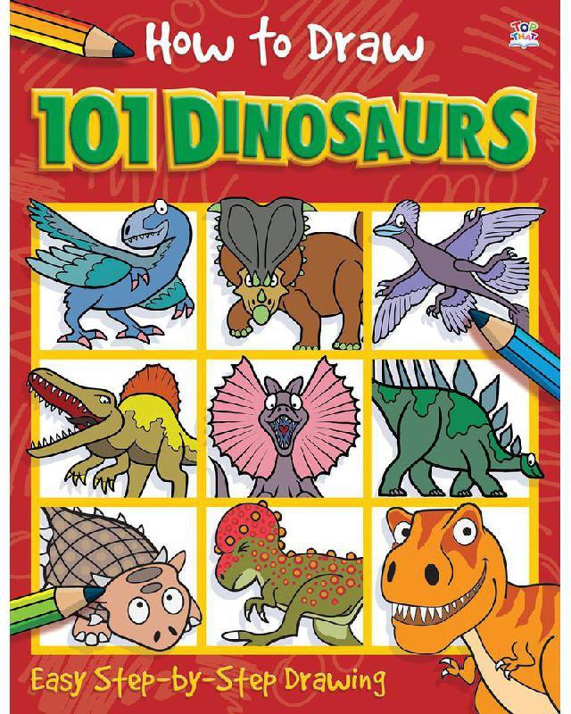 How to Draw 101: Dinosaurs - Easy Step-by-Step Drawing