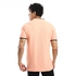 Izor Mandarin Collar Salmon Pink With Touch Of Black Polo Shirt