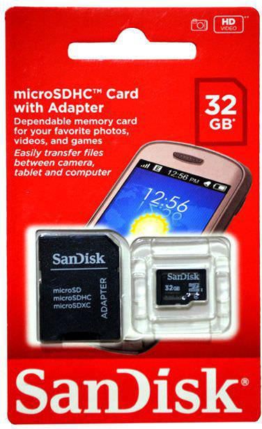 Sandisk 32GB MicroSDHC C4 Memory card - SDSDQM-032G-B35A