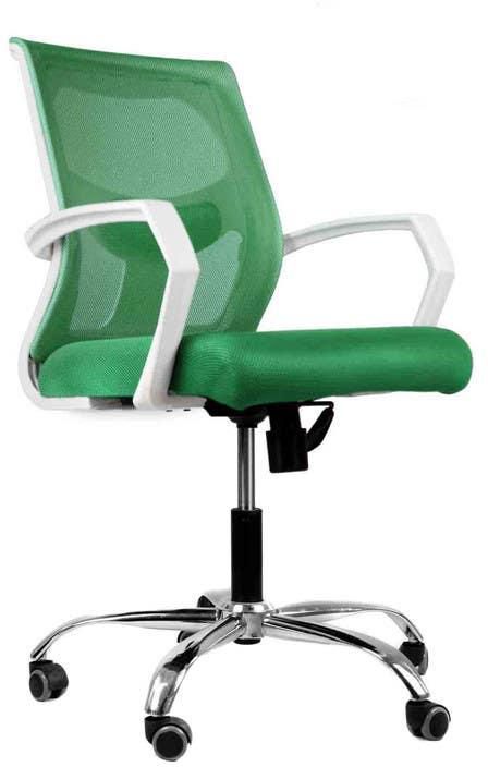 احصل على كرسي مكتب، 65×50 سم - ابيض اخضر مع أفضل العروض | رنين.كوم