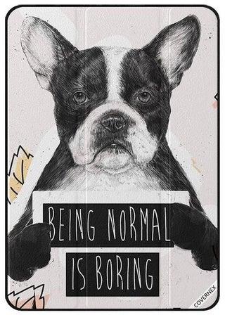غطاء حماية بطبعة عبارة "Being Normal Is Boring" لتابلت أبل آي باد ميني الجيل الأول/الثاني/الثالث متعدد الألوان