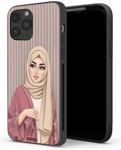 Apple iPhone 13 Pro Max Protective Case Hijab Girl Art