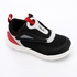 Activ Round Toecap Plain Boys Sneakers - Black, Red & Grey