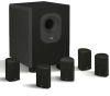 Leviton AEH50-BL Architectural Edition Powered By JBL 5-Channel Surround Sound Home Cinema Speaker System Black