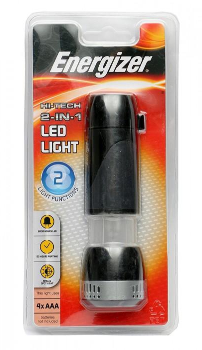Energizer LED43A1 LED Light Hi-Tech (2 in 1) Light Functions Flashlight Lantern