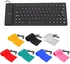 85 Key USB Mini Flexible Silicone Keyboard PC Waterproof USB Silent Keyboard For Notebook