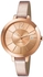 ES107242002 Leather Watch - Rose Gold