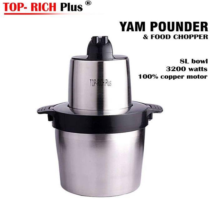 Top-Rich Plus 8.0L FOOD PROCESSOR AND YAM POUNDER-3200W