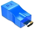 منفذ HDMI، كابل شبكة من HDMI الى RJ45 محول مكرر للاشارة عبر كات 5e ‏6 1080 بيكسل حتى 30 متر وصلة لتليفزيون عالي الدقة HDTV وبلاي ستيشن 4 واس تي بي و4K و2K قطعتين ، من باور برايم، من سنلموزد أزرق