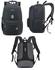 Coolbell 18.4 Inches Waterproof Laptop Backpack - Black