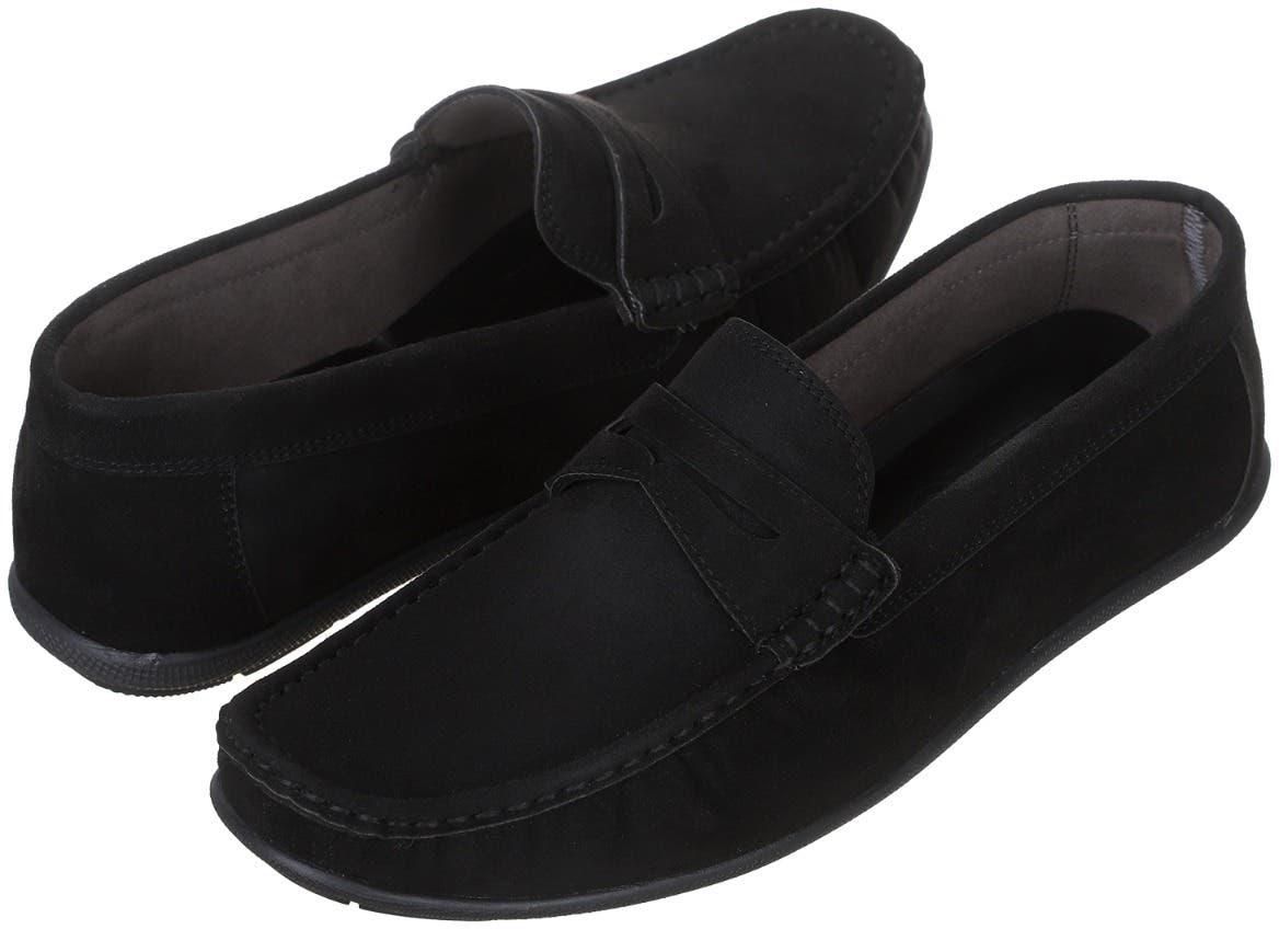 Get Vinitto Suede Slip On Shoe For Men, 45 EU - Black with best offers | Raneen.com
