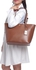 Lauren By Ralph Lauren 431624307002 Newbury Halee Tote Bag for Women - Leather, Lauren Tan