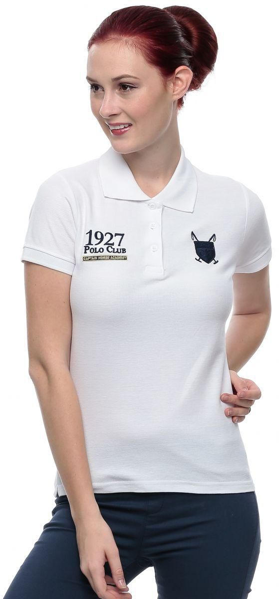 Polo Club Captain Horse Academy Polo T-Shirt for Women - XL, White