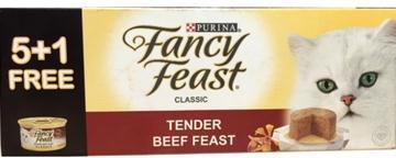 Purina Fancy Feast Class Tender Beef Feast - 6 x 85 g