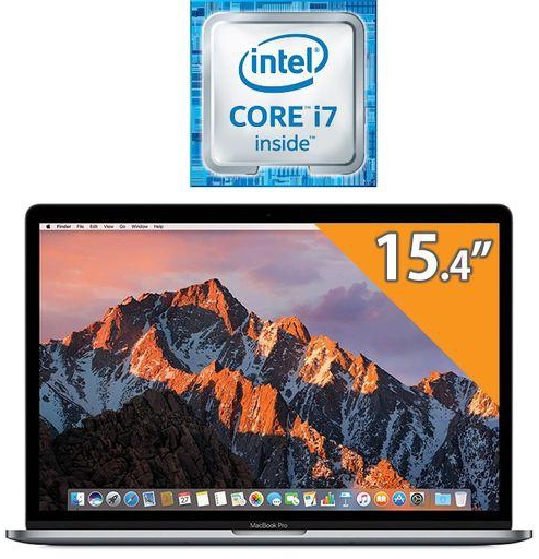 apple MacBook Pro 15 with Touch Bar (Mid 2017) - Intel Core i7 - 16GB RAM - 256GB SSD - 15.4" Retina Display - 2GB GPU - macOS - Space Grey