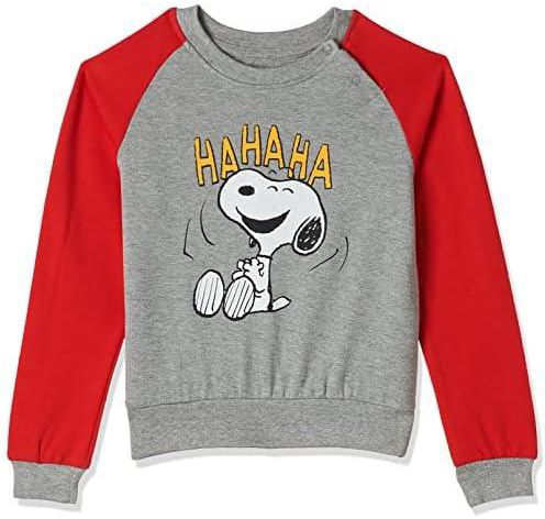 Snoopy Sweatshirt For Infant Boys - Grey/red 12-18months