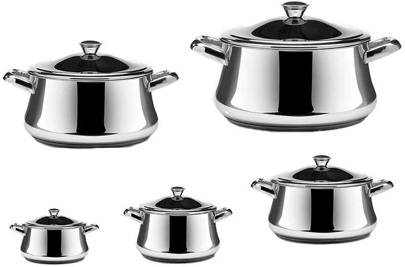 Zahran Stainless Steel Cookware Set - 10 Pieces