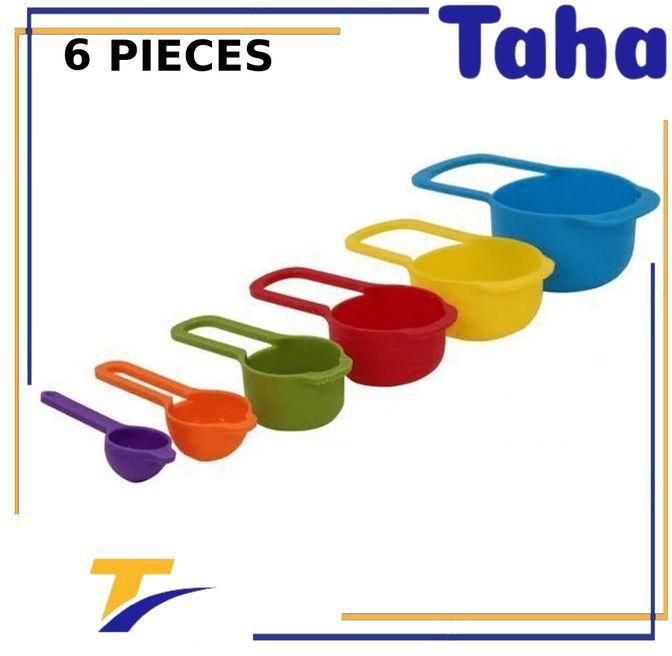 Taha Offer Measuring Spoons From 7.5 Ml To 1 Cup - 6 Pcs