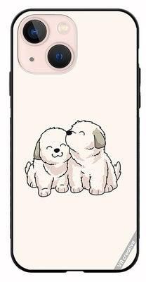 Protective Case Cover For Apple iPhone 14 Plus Cute Puppies Design Multicolour