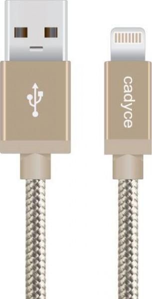 Cadyce CAYULCG USB Sync Lightning Cable Gold 1.2M