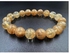 REBUY Citrine Stone Bracelet 10 mm Beaded Natural Crystal Healing Bracelet Gemstone Jewelry Stone Bracelet for Men & Women