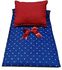 Baby carrying and nap bag with neck pillow-red and blue