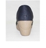 Genuine Leather High Loafers - Navy