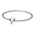 Pandora Moments Infinity Heart Clasp Bangle Bracelet