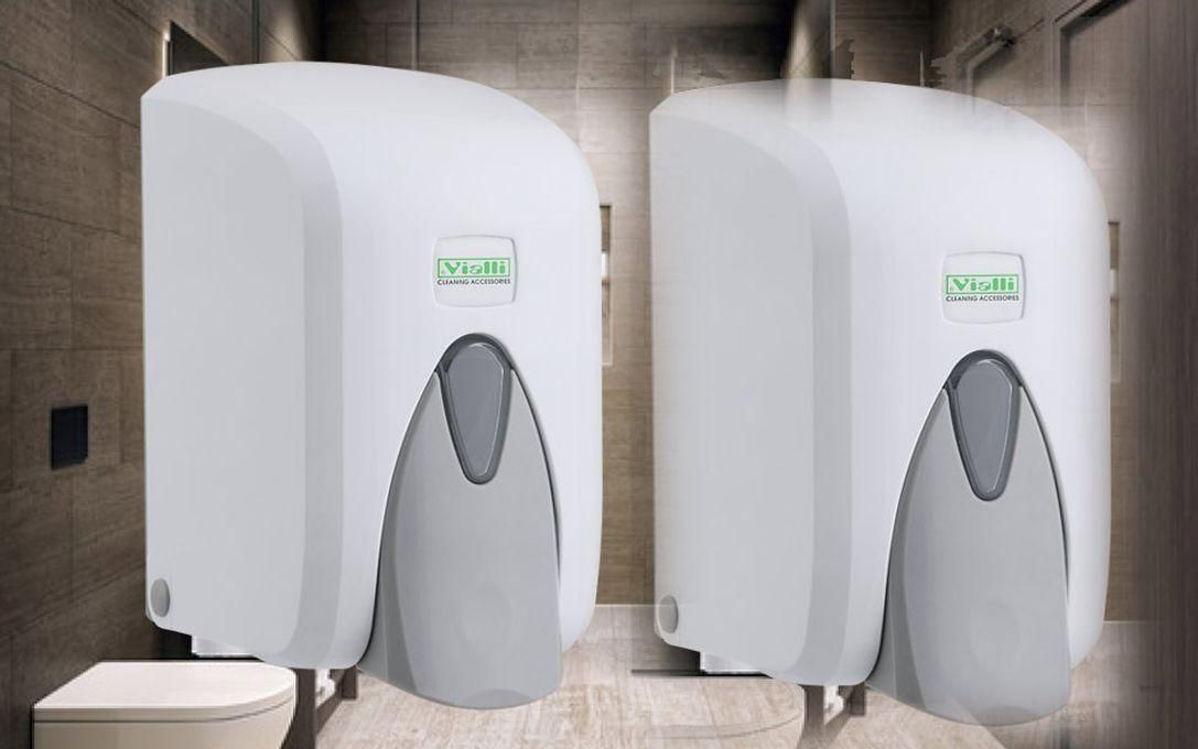vialli Soap Dispenser 500 ML - White 2PCS