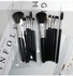 SHEIN Fashion 7pcs Black Portable Makeup Brush Set