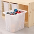 TROFAST Storage combination with boxes - light white stained pine/white 93x44x52 cm