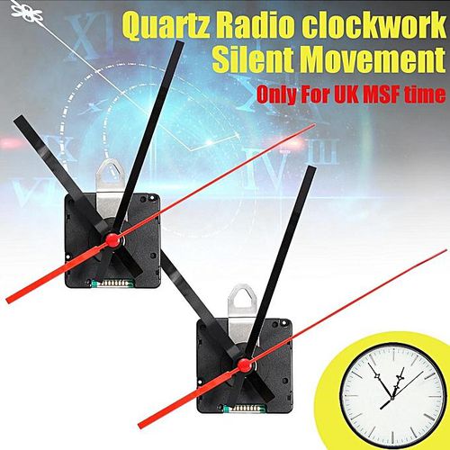 2Pcs Silent Atomic Radio Controlled Ticking Quartz Clock Movement Mechanism 