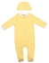 Baby Co. Yellow Dotted Soft Cotton Baby Bodysuit With Ice Cap.