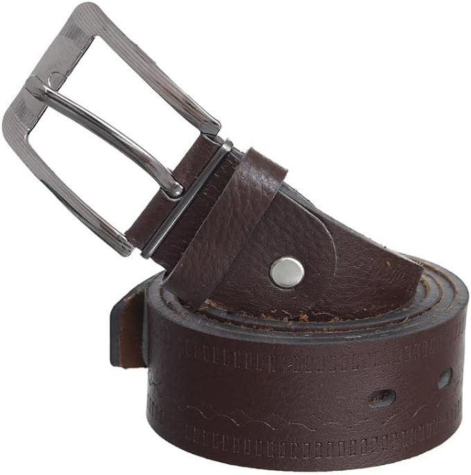 Kanz Men's Classic Industrial Belt - Brown- Ka-B127