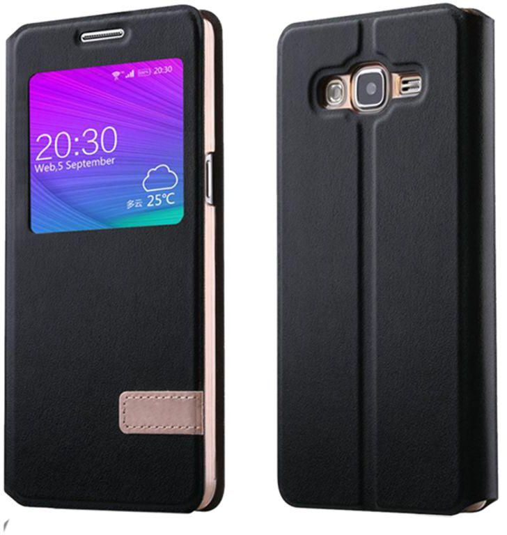 Combination Muge Flip Cover For Samsung Galaxy Grand 3 Black