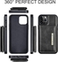 Next store Compatible with iPhone 13 Case, Durable Anti-Scratch (Soft Flexible PU Leather) with Leather Wallet (Black)