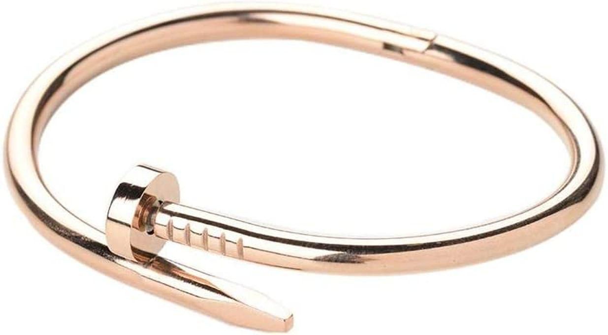 Women's Bracelet In The Form Of A Nail-rose Gold