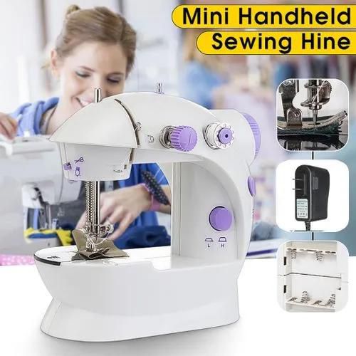 Generic Mini Handheld Sewing Machine Dual Speed Double Thread Electric Hand Held Sewing Machine - Beginner Sewing Machine - Overview: You and your family can get crafted with this 