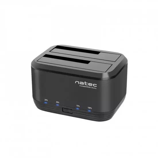 Docking Station for 2.5 &quot;/ 3.5&quot; HDD USB 3.0 Natec Kangaroo Dual, Clone Function, Power Adapter | Gear-up.me