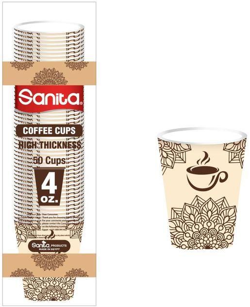 Sanita Paper Cups - 4 Oz - 50 Cups