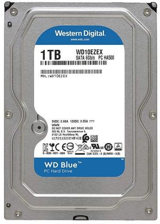 Blue 1TB Desktop Hard Disk Drive - 7200 RPM SATA 6Gb/s 64MB Cache 3.5 Inch 1.0 TB