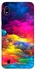 Color War Silicone Printed Mobile Case Compatible With Samsung A10
