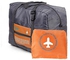 JANNAH Foldable Travel Organizer Tote Bag Storage Carry-on Duffel Bag for Men and Women (Orange)