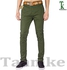 Fashion 2 Khaki Men's Trouser Slim Fit Casual- Green&Maroon+ Free Pair Of Socks